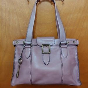 Purple Leather Fossil Handbag